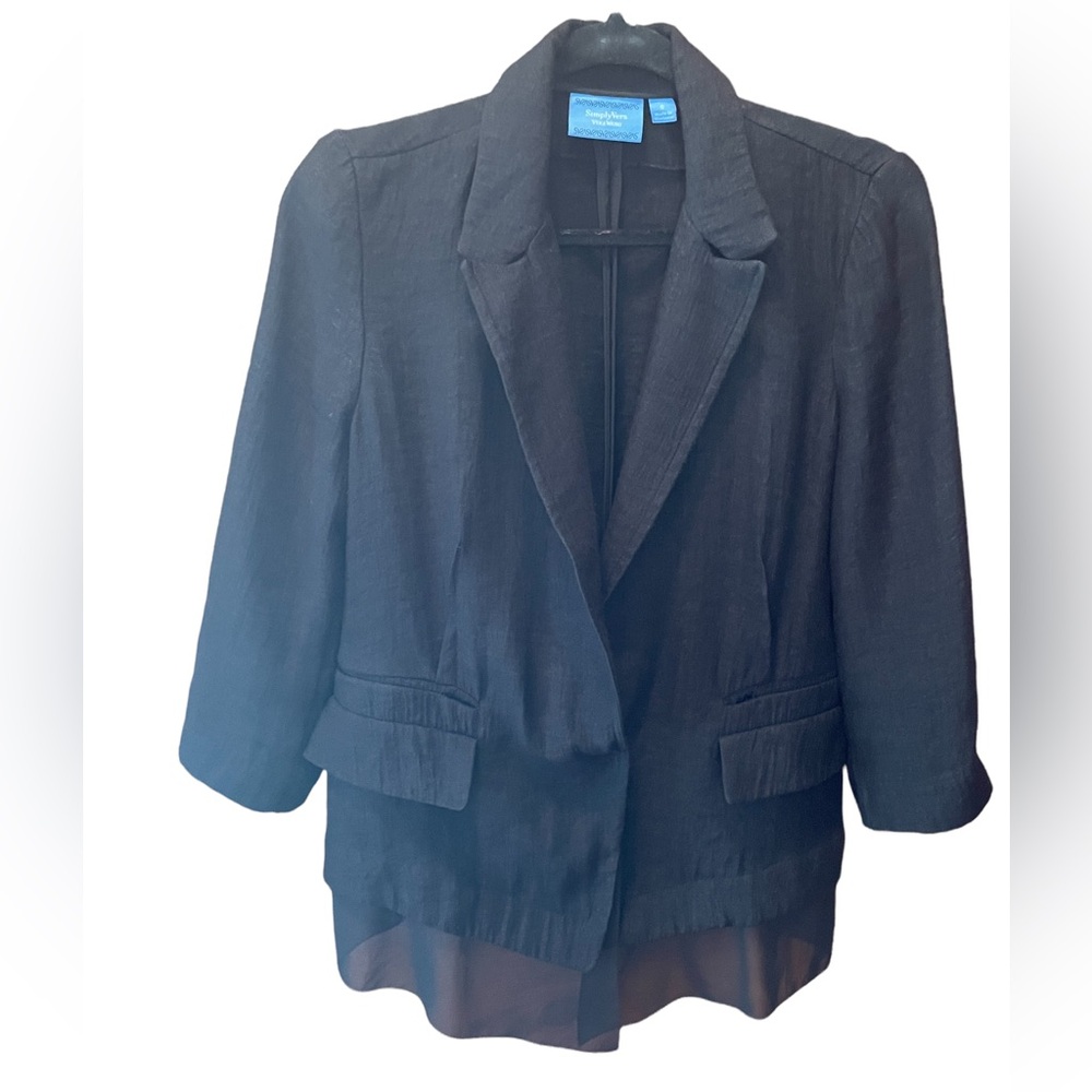 Simply‎ Vera Vera Wang Black Blazer